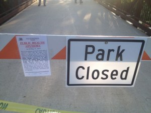 park closed